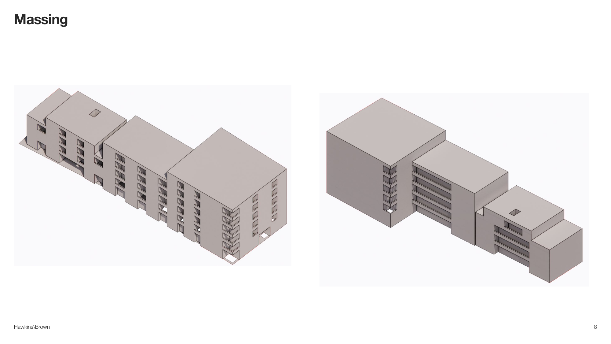 Balham building massing study